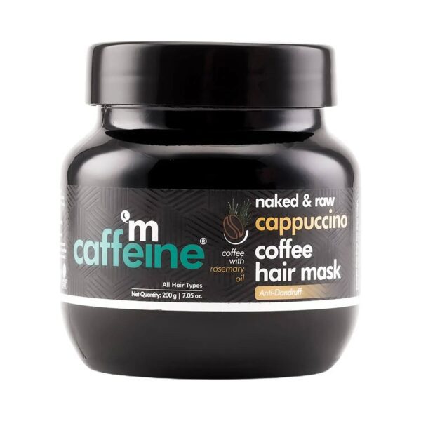 mCaffeine Naked & Raw Cappuccino Coffee Hair Mask - (200g) - mCaffeine