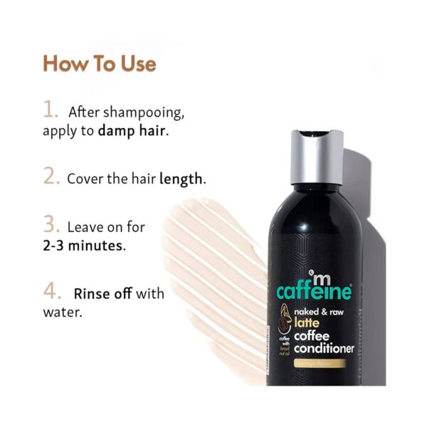 mCaffeine Naked & Raw Latte Coffee Conditioner - (250ml) - mCaffeine