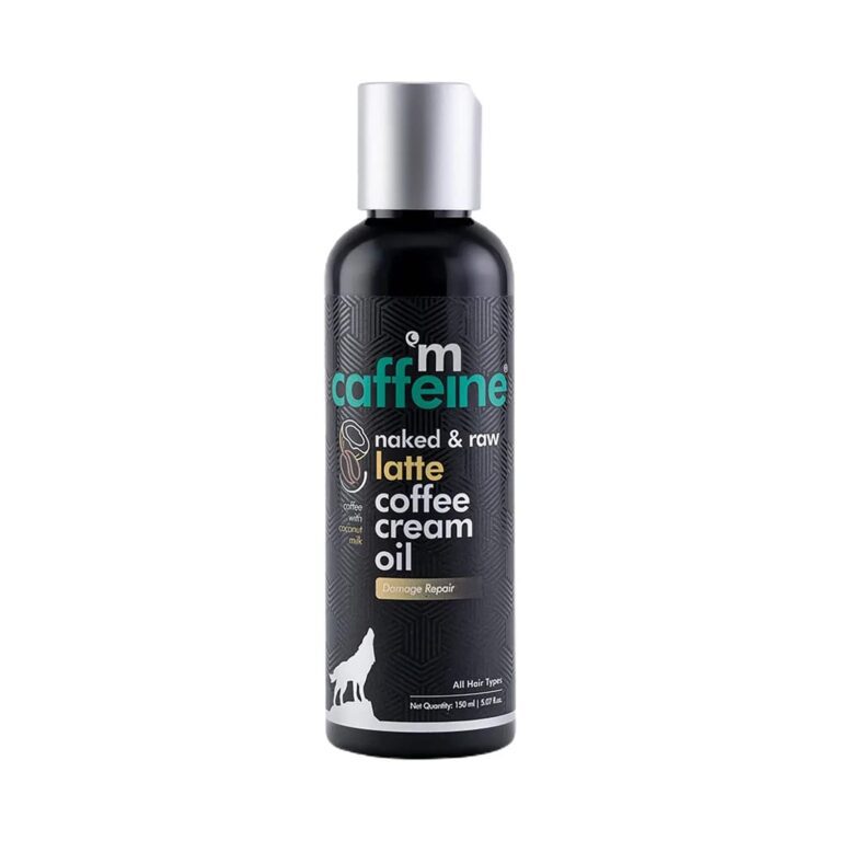 mCaffeine Naked & Raw Latte Coffee Scalp & Hair Cream Oil - (150ml) - mCaffeine