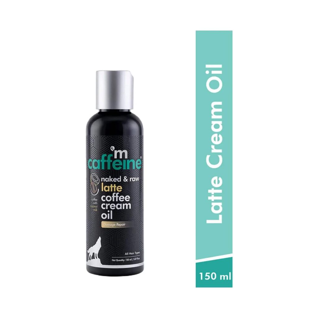 mCaffeine Naked & Raw Latte Coffee Scalp & Hair Cream Oil - (150ml) - mCaffeine