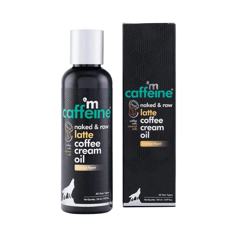 mCaffeine Naked & Raw Latte Coffee Scalp & Hair Cream Oil - (150ml) - mCaffeine