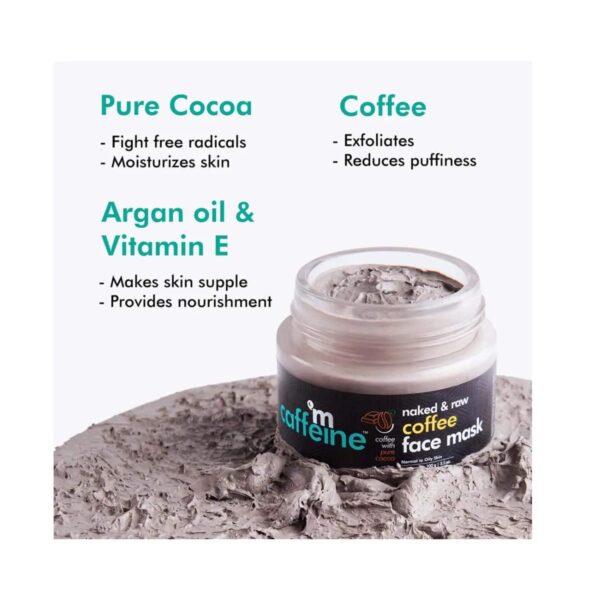 mCaffeine Naked & Raw Tan Removal Coffee Face Mask - (100g) - mCaffeine