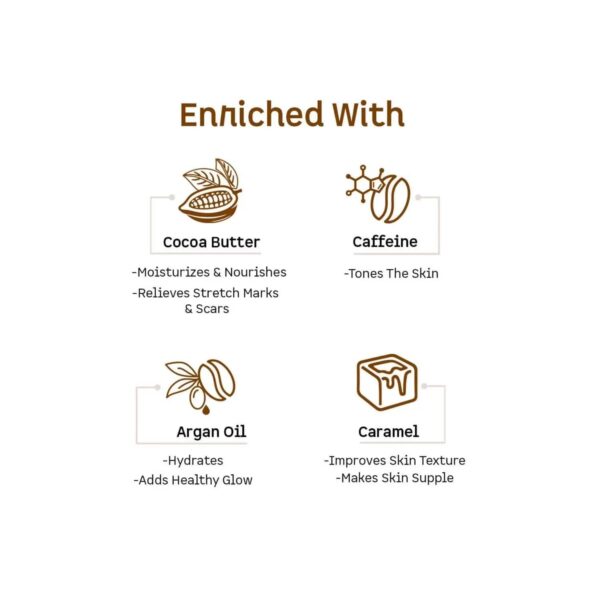 mCaffeine Naked & Rich Deep Moisturizing Choco Body Butter - (250g) - mCaffeine