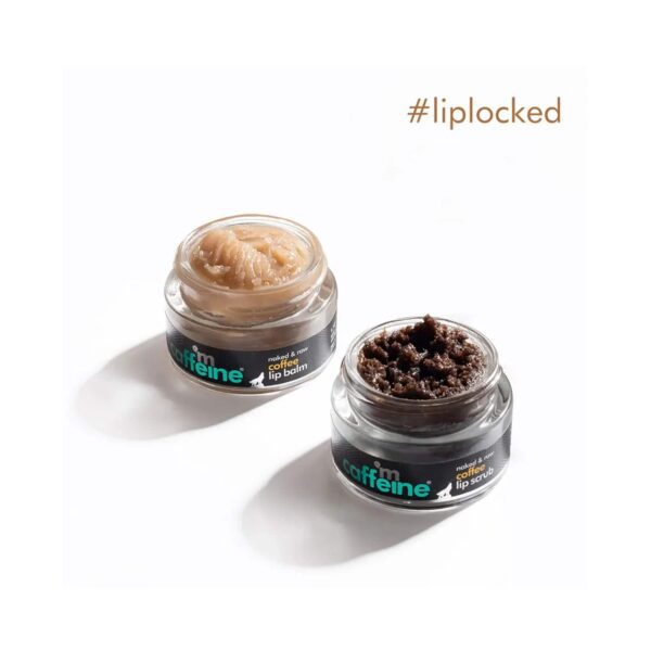 mCaffeine Quick Coffee Sip Lip Scrub & Balm Kit - (2 Pcs) - mCaffeine