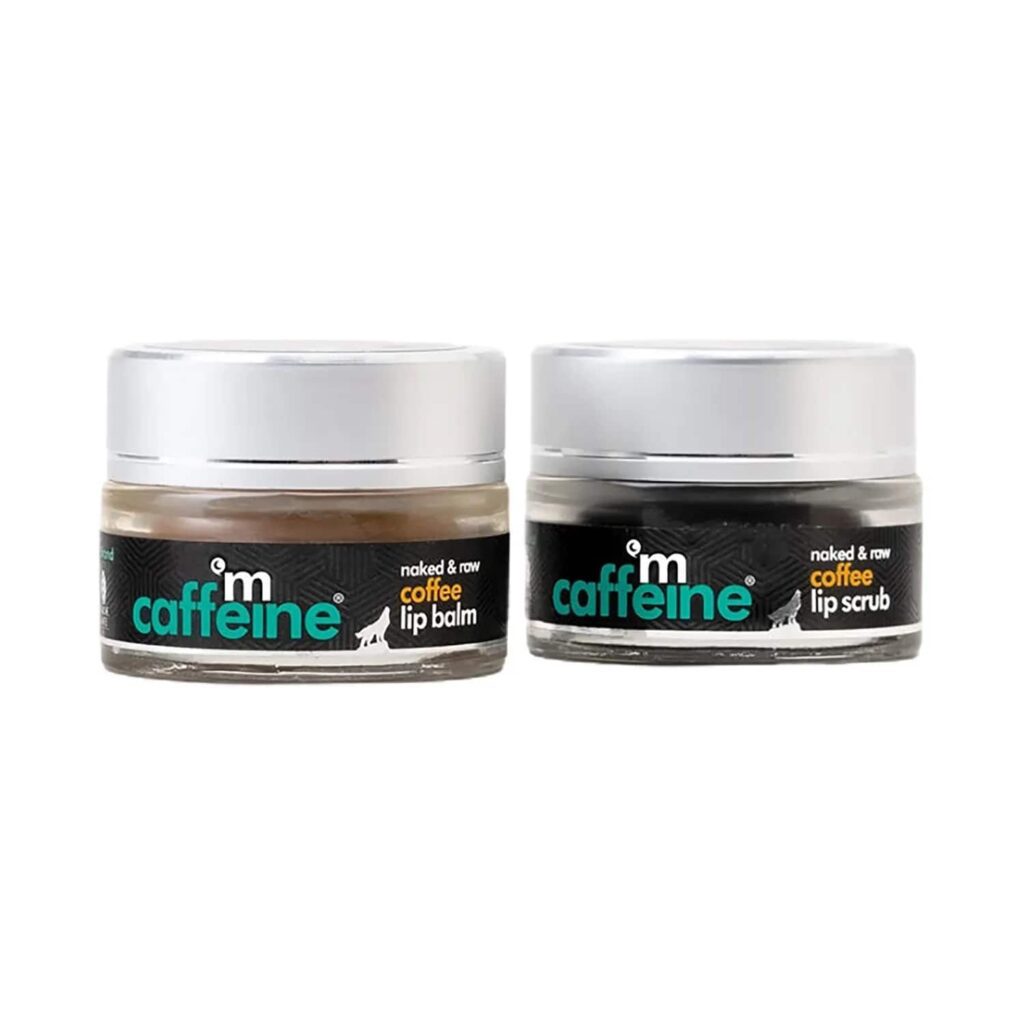 mCaffeine Quick Coffee Sip Lip Scrub & Balm Kit - (2 Pcs) - mCaffeine