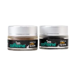 mCaffeine Quick Coffee Sip Lip Scrub & Balm Kit - (2 Pcs) - mCaffeine