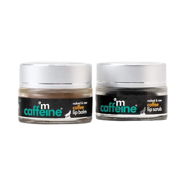 mCaffeine Quick Coffee Sip Lip Scrub & Balm Kit - (2 Pcs) - mCaffeine