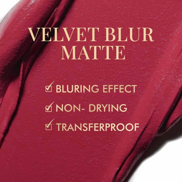 mCaffeine Shades Velvet Blur Matte Liquid Lipstick - Subtle Sangria (4 ml) - mCaffeine