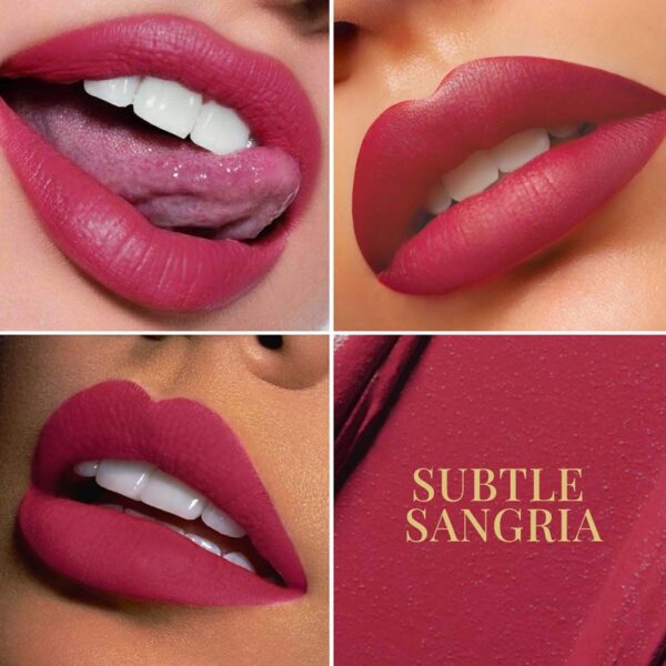 mCaffeine Shades Velvet Blur Matte Liquid Lipstick - Subtle Sangria (4 ml) - mCaffeine