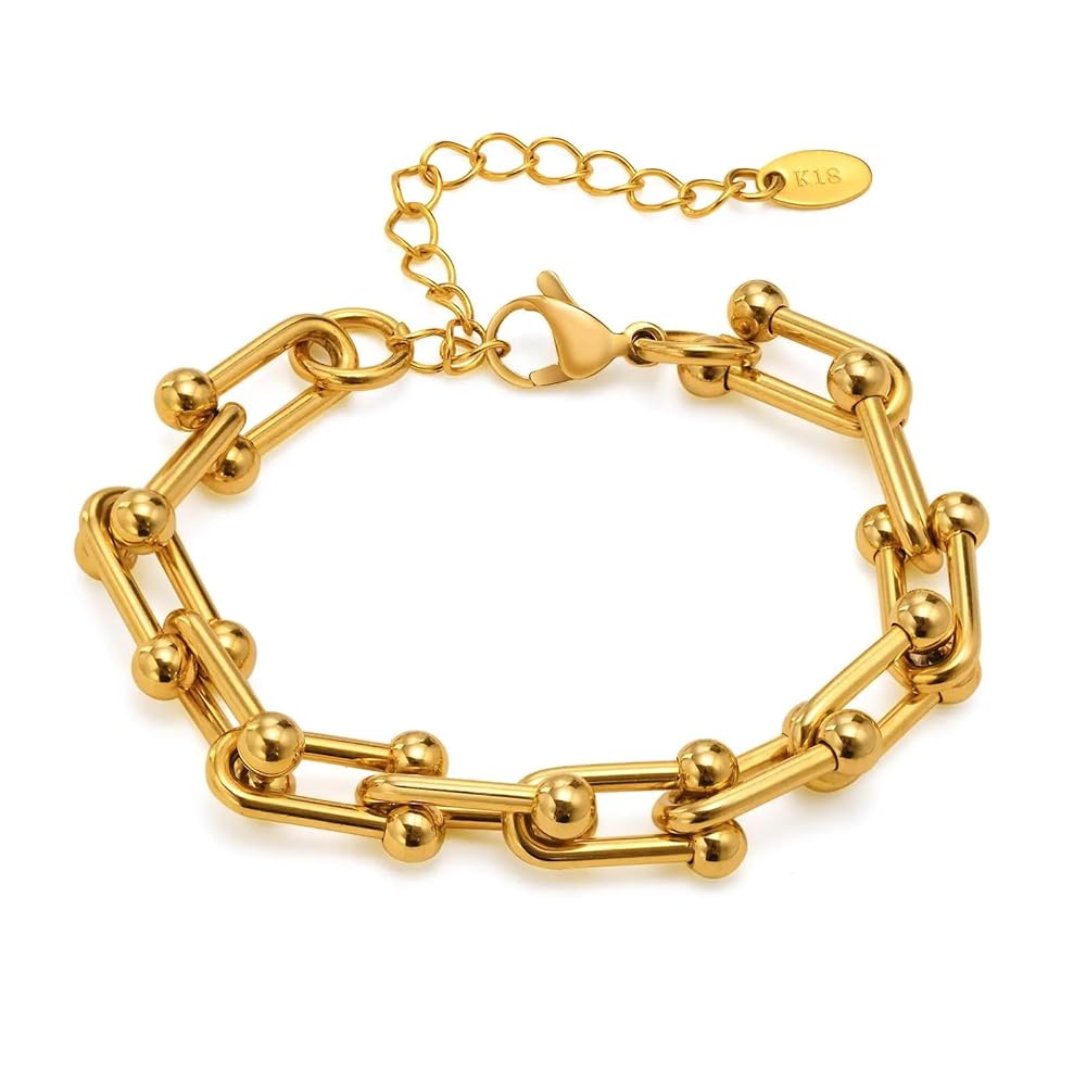 MEENAZ bracelet for women Bangles for women Anti Tarnish Stylish Adjustable Bracelet for girls rose gold Kada for Women Accessories Anti Tarnish Jewellery Stainless Steel Cuff...