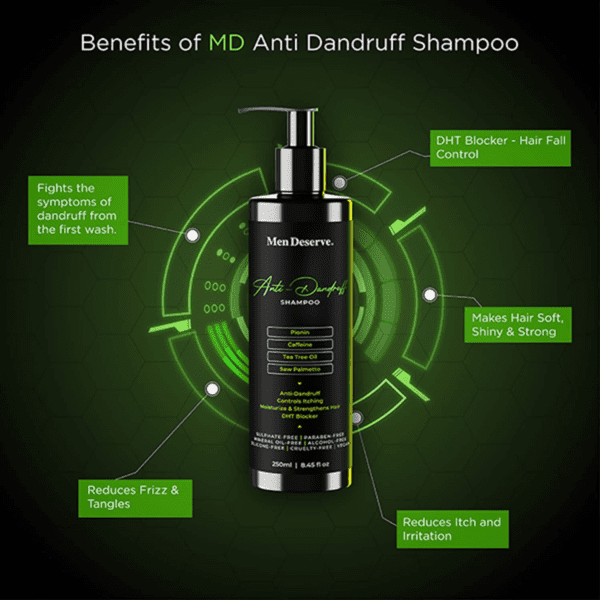 Men Deserve Anti-Dandruff Conditioning Shampoo (250ml) - Men Deserve