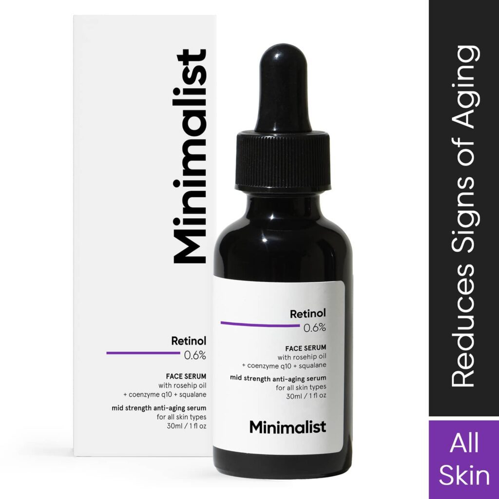 Minimalist 0.6% Retinol Anti Aging Mid-Strength Formula For Fine Lines & Wrinkles (30ml) - Minimalist