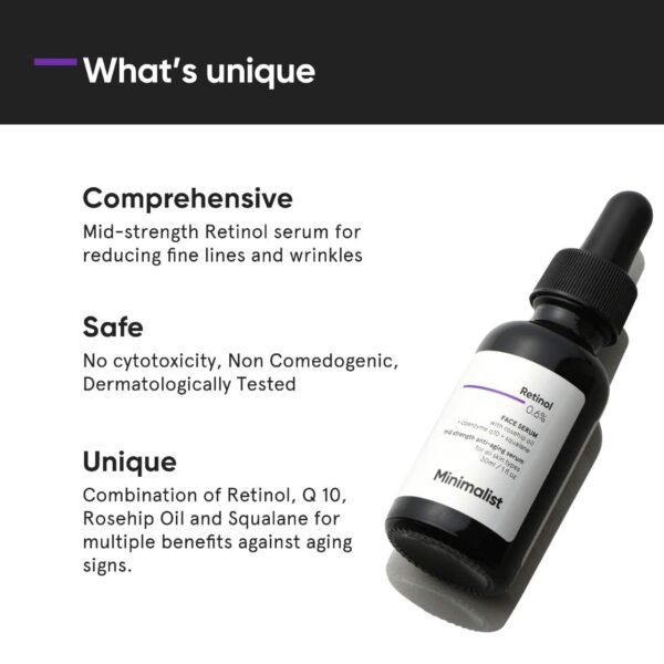 Minimalist 0.6% Retinol Anti Aging Mid-Strength Formula For Fine Lines & Wrinkles (30ml) - Minimalist