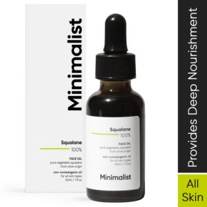 Minimalist 100% Squalane Face Oil Plant Derived For all skin Moisturizing & Reducing Fine Lines (30ml) - Minimalist