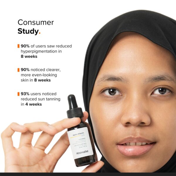 Minimalist 2% Alpha Arbutin Face Serum With Hyaluronic Acid Reduces pigmentation & dark spots (30ml) - Minimalist