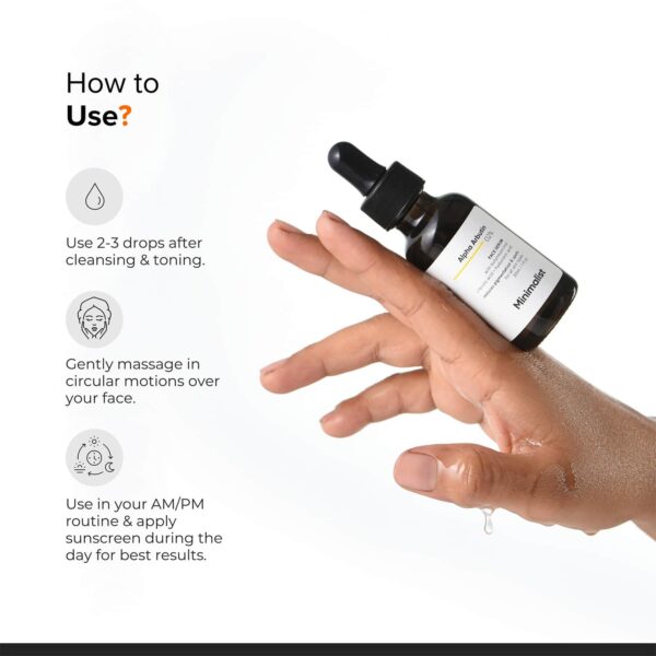 Minimalist 2% Alpha Arbutin Face Serum With Hyaluronic Acid Reduces pigmentation & dark spots (30ml) - Minimalist