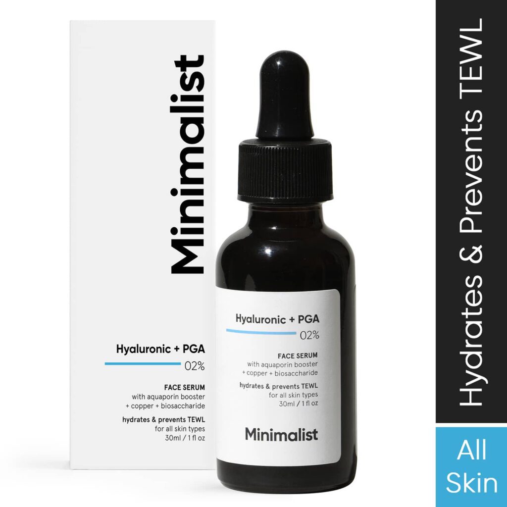 Minimalist 2% Hyaluronic Acid + PGA with Face Serum For Deep, Multilevel Hydration (30ml) - Minimalist