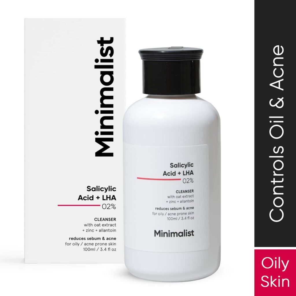 Minimalist 2% Salicylic Acid + LHA Cleanser Reduces Sebum & Acne (100ml) - Minimalist