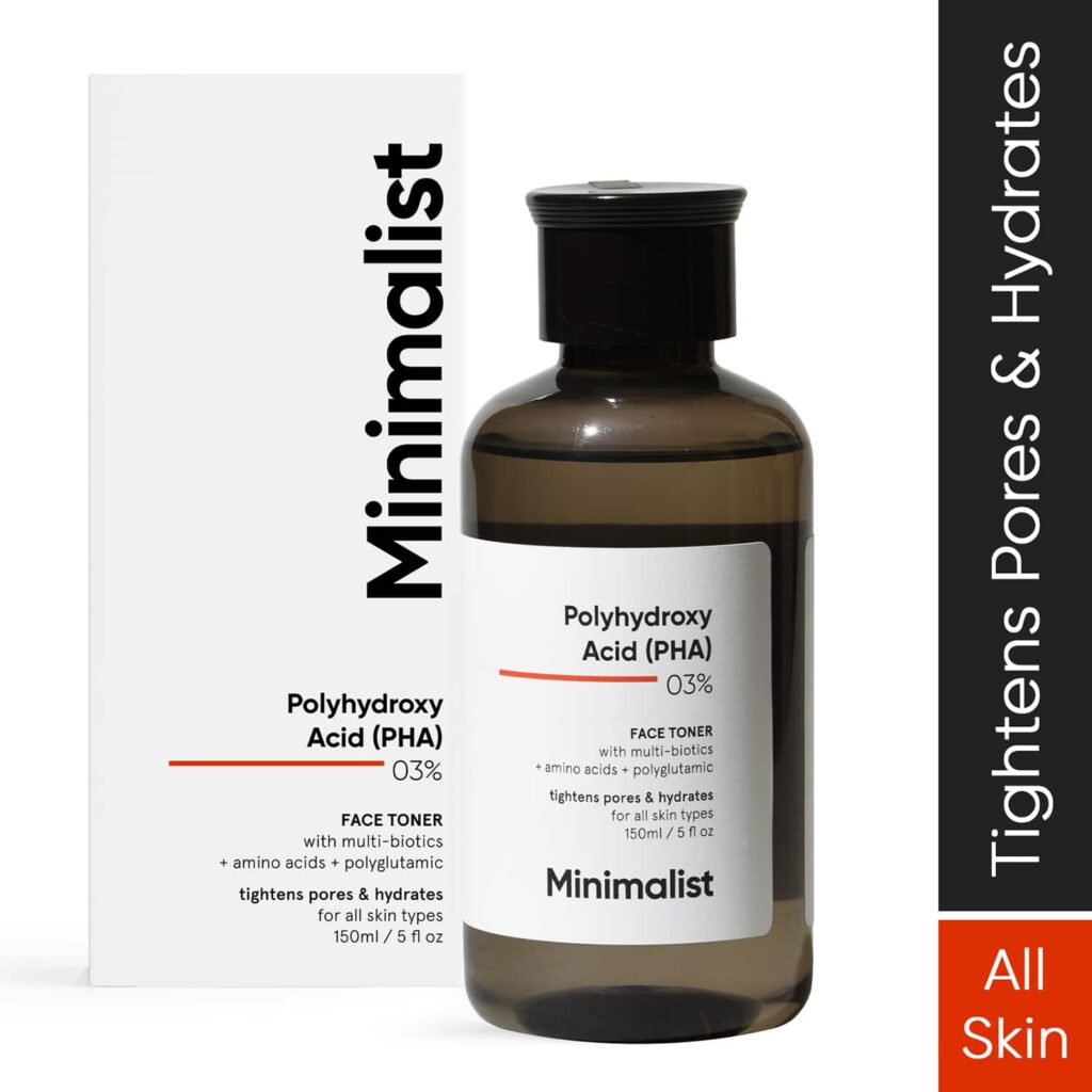 Minimalist 3% PHA Face Toner With Multi Biotics For Minimizing Pore Size & Hydrating Skin (150ml) - Minimalist