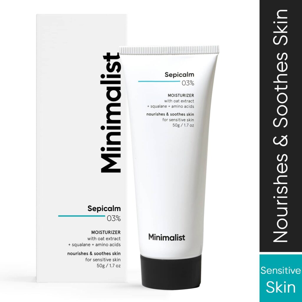 Minimalist 3% Sepicalm Face Moisturizer sensitive skin cream with Oat - Nourishing & Soothing (50g) - Minimalist