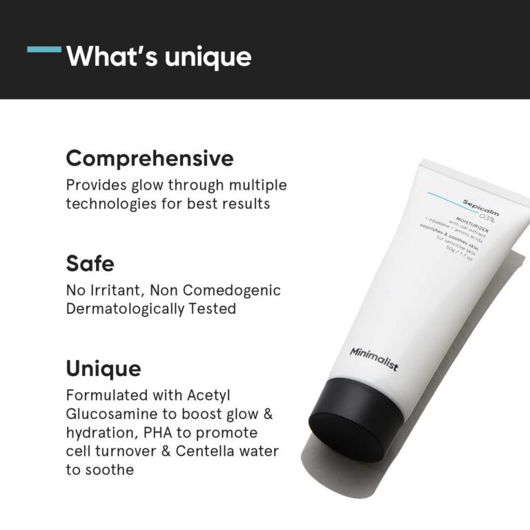 Minimalist 3% Sepicalm Face Moisturizer sensitive skin cream with Oat - Nourishing & Soothing (50g) - Minimalist