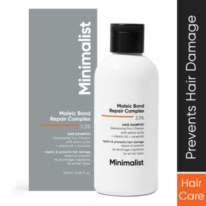 Minimalist 3.5% Maleic Bond Repair Complex Hair Shampoo For Damaged & Frizzy Hair (250ml) - Minimalist