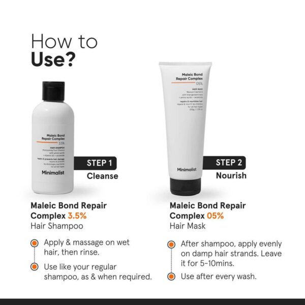 Minimalist 5% Maleic Bond Repair Complex Hair Mask With Transglutaminase, Amino Acids (200g) - Minimalist