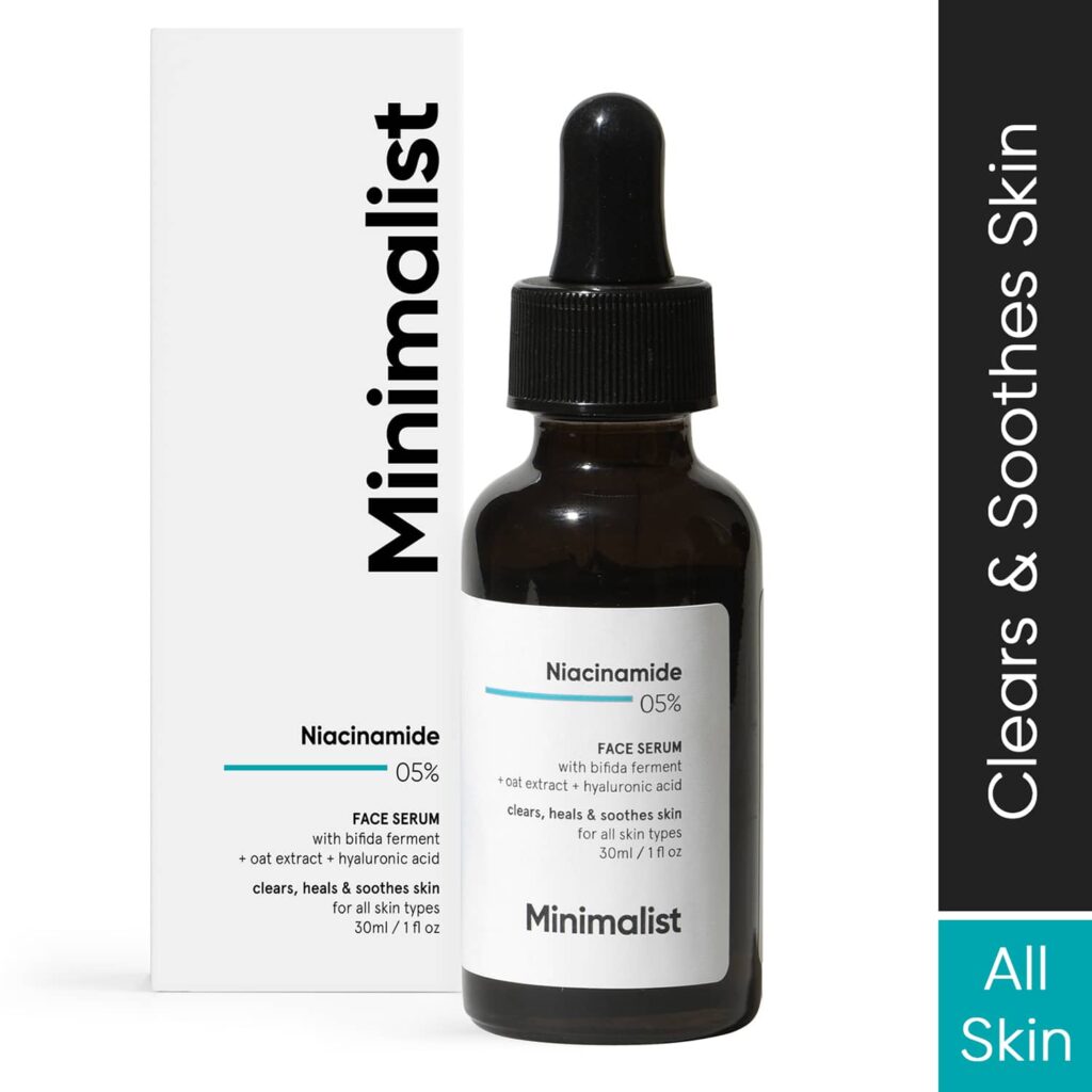 Minimalist 5% Niacinamide Face Serum With Bifida Ferment & Oat Extract For Healing & Soothing Skin (30ml) - Minimalist