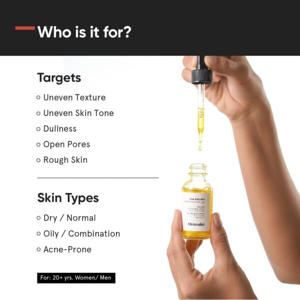 Minimalist AHA 25% + PHA 5% + BHA 2% Face Peel - (30ml) - Minimalist