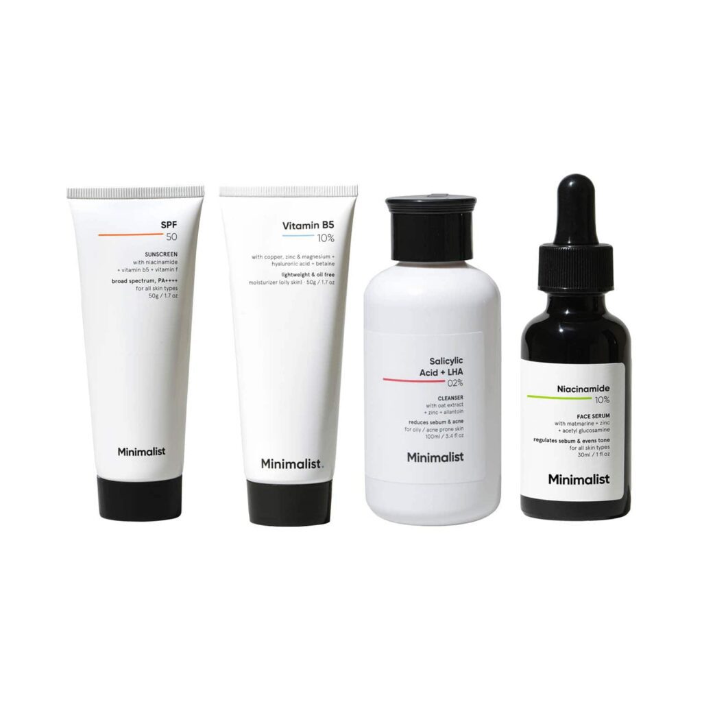 Minimalist Daily Skincare Routine For Oily & Acne Prone Skin Csms Combo - Minimalist