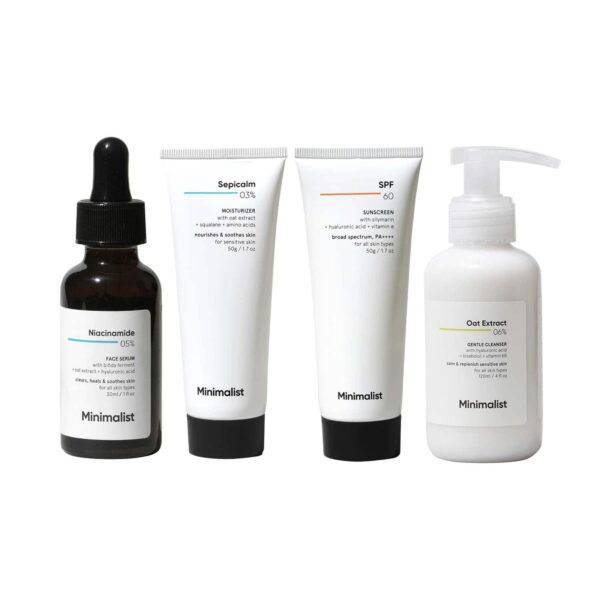 Minimalist Daily Skincare Routine For Sensitive Skin & Damaged Barrier Csms Combo - Minimalist