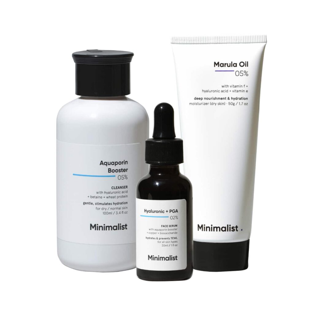 Minimalist Dry Skincare Kit (3 Pcs) - Minimalist