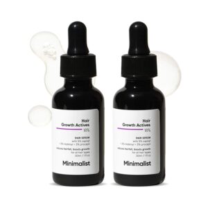 Minimalist Hair Growth Actives 18 % Hair Serum (30 ml) Combo pack of 2 - Minimalist