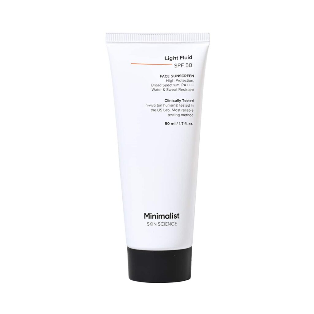 Minimalist Light Fluid SPF 50 Face Sunscreen (50 ml) - Minimalist