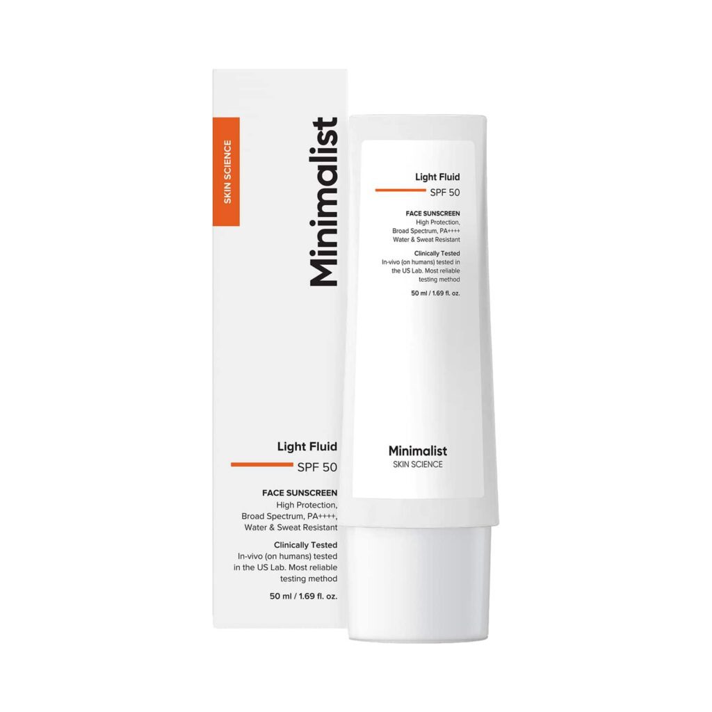 Minimalist Light Fluid SPF 50 Face Sunscreen (50 ml) - Minimalist