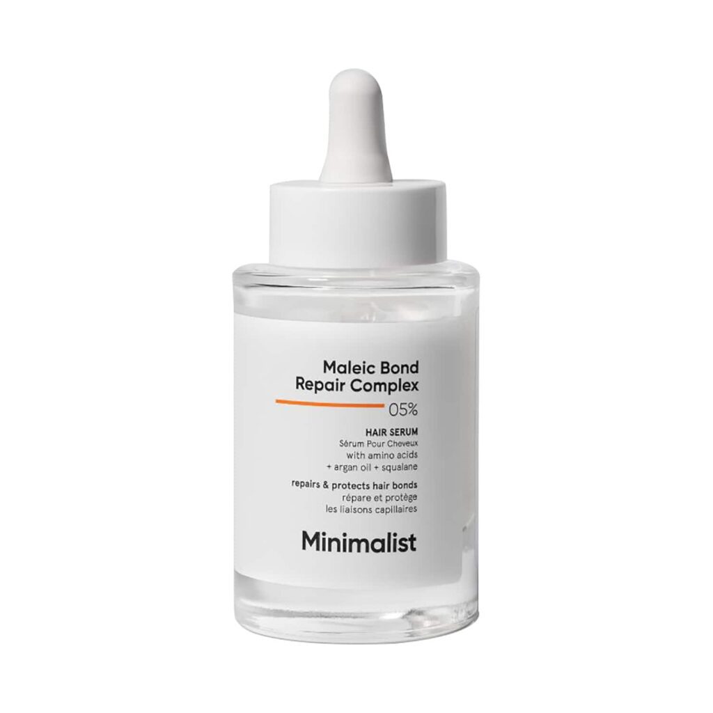 Minimalist Maleic Bond Repair Complex 5% Hair Serum For Hair Smoothing Treats Split Ends & Hair Fall (50ml) - Minimalist