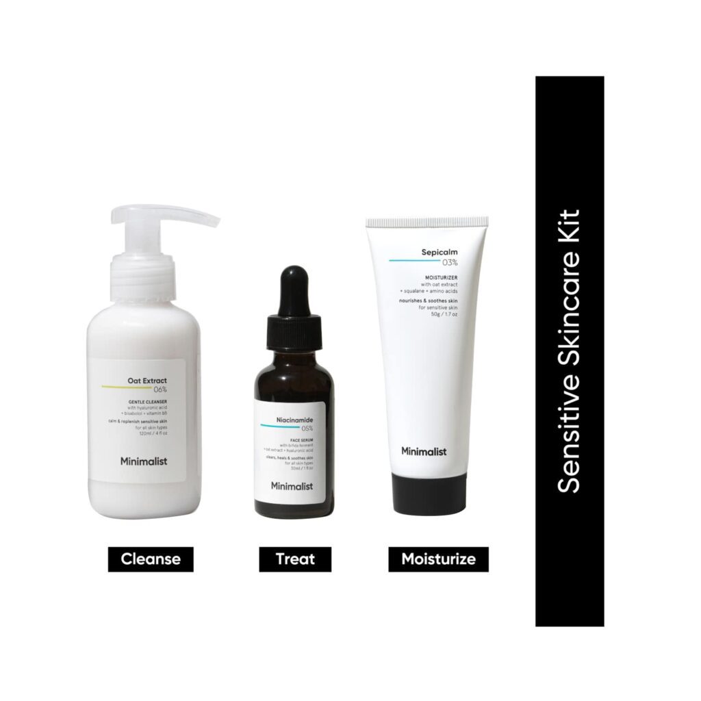 Minimalist Sensitive Skincare Kit - (3 Pcs) - Minimalist