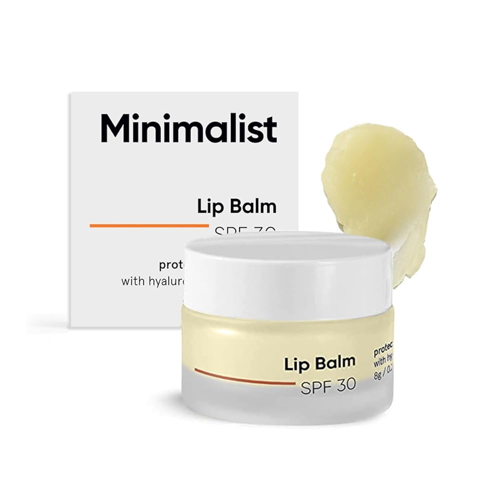 Minimalist Spf 30 Lip Balm With Ceramides & Hyaluronic Acid | Lip Protection & Nourishment | For Women & Men | 8 Gm, Off White