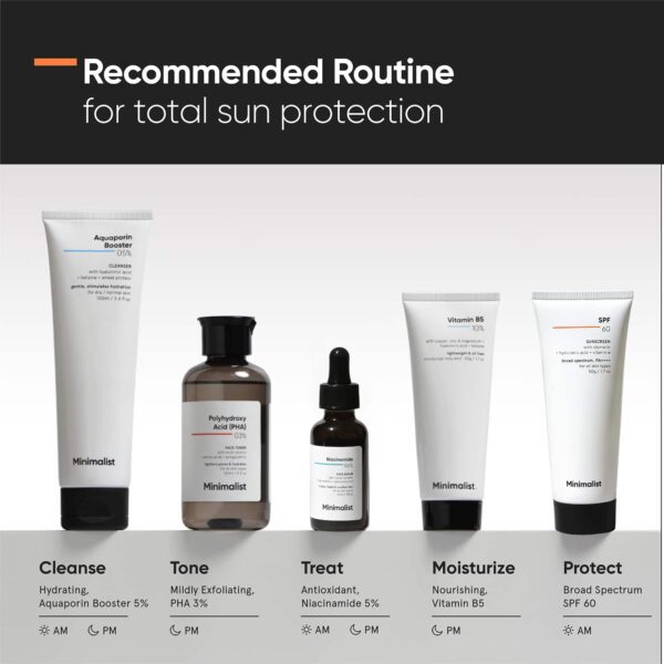 Minimalist SPF 60 PA ++++ Sunscreen With Antioxidant Silymarin,Senstive Skin,Acne & Pregnancy Safe (50g) - Minimalist