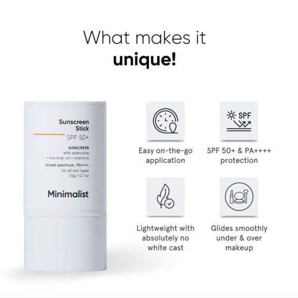 Minimalist Summer Protection Combo Face Serum + SPF 50 Sunscreen Stick with Broad Spectrum - Minimalist