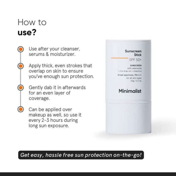 Minimalist Summer Protection Combo Face Serum + SPF 50 Sunscreen Stick with Broad Spectrum - Minimalist