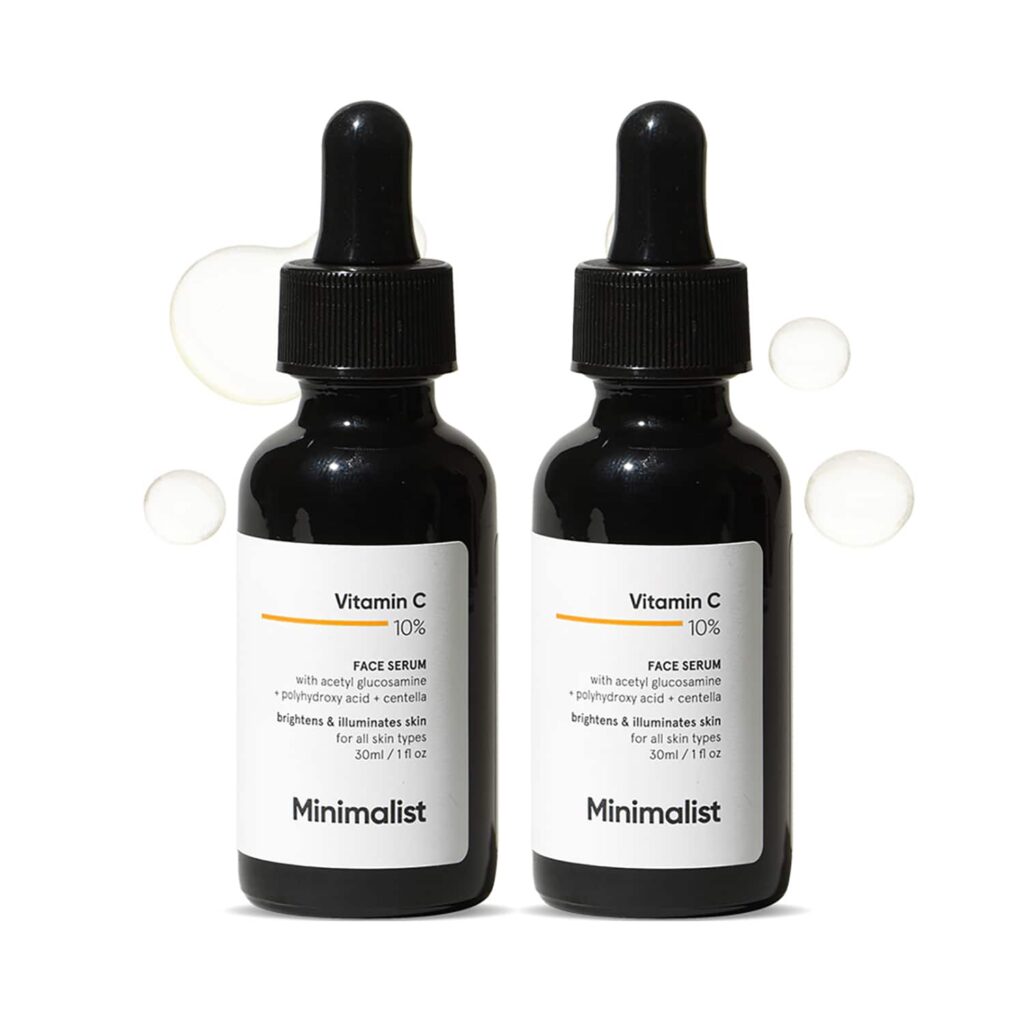Minimalist Vitamin C Face Serum (30 ml) Combo pack of 2 - Minimalist