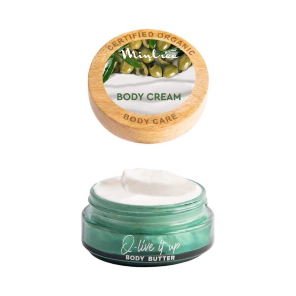 Mintree Certified Organic Olive Body Butter With 72 Hrs Hydration (150g) - Mintree