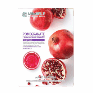 Mirabelle Cosmetics Korea Pomegranate Fairness Facial Sheet Mask Ex (25ml) - Mirabelle Cosmetics Korea