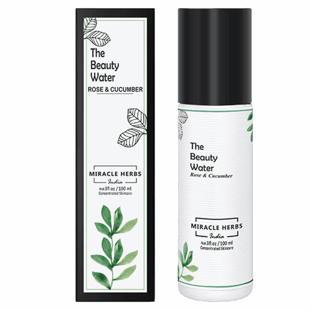 Miracle Herbs The Beauty Water Rose & Cucumber Face Toner (100 ml) - Miracle Herbs