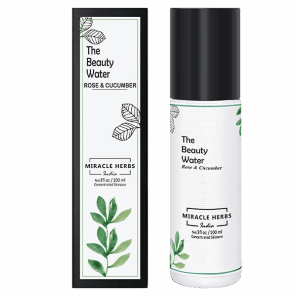 Miracle Herbs The Beauty Water Rose & Cucumber Face Toner (100 ml) - Miracle Herbs