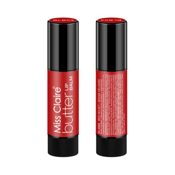 Miss Claire Butter Lip Balm - BL03 Red Velvet (4g) - Miss Claire