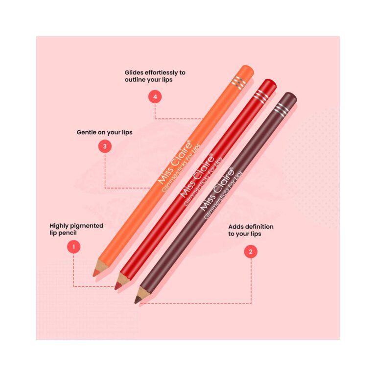 Miss Claire Glimmersticks Lipliner - L-37 Cardinal Red (1.4g) - Miss Claire
