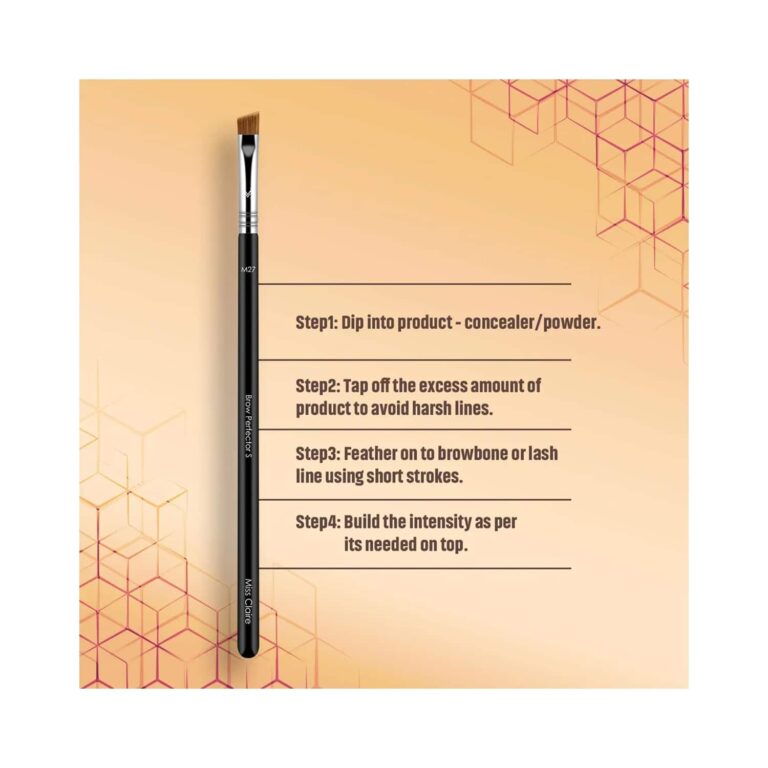 Miss Claire M27 Brow Perfector Brush (S) - Chrome - Miss Claire