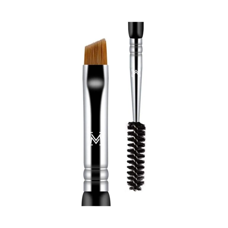 Miss Claire M31 Angled Brow & Spoolie Brush - Chrome - Miss Claire